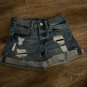 Aeropostale low rise midi jean shorts size 00